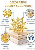 Golden Geometric Metal Showpiece