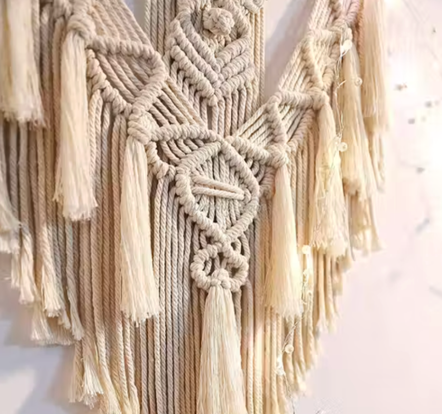 Macramé Wall Hanging — Geometric, 20 cm