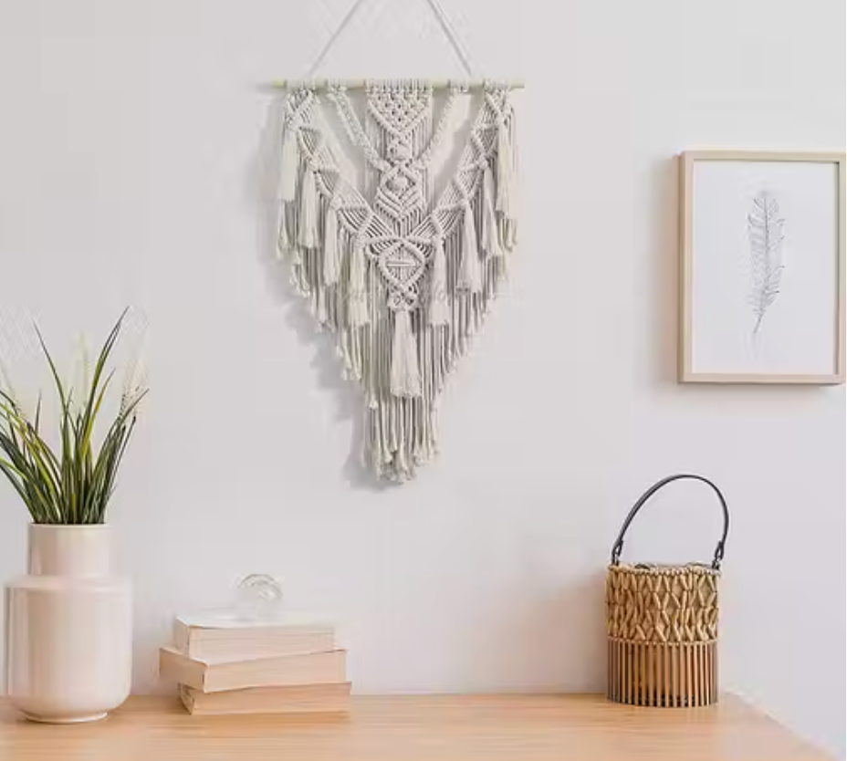Macramé Wall Hanging — Geometric, 20 cm